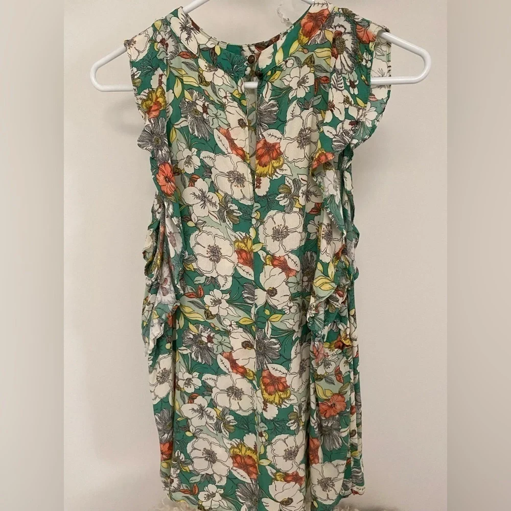 Anthropologie Maeve Floral Print Top - Picture 5 of 6